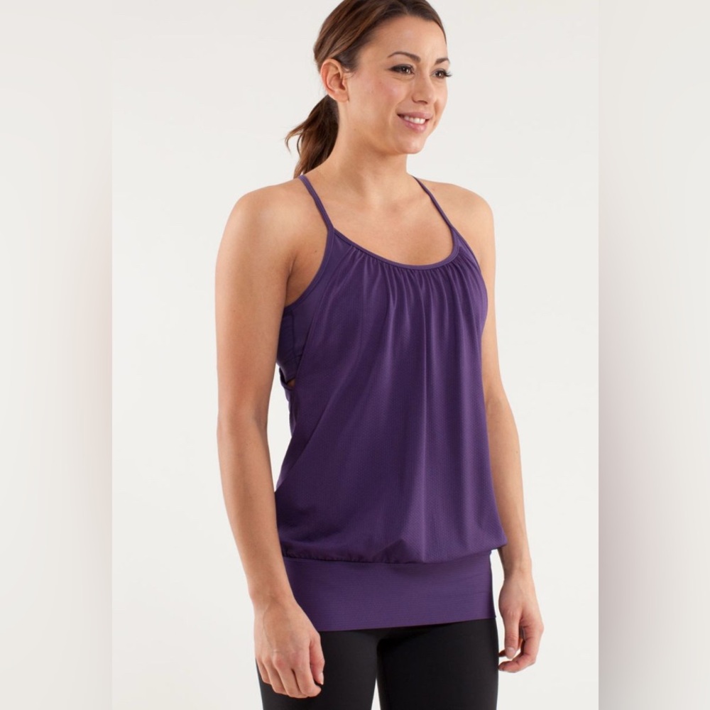 Lululemon No Limits Tank – Purple – Size 8 – Excellent Preowned Condition